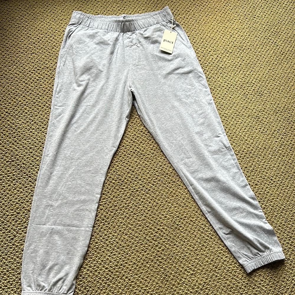 Pact organic cotton joggers - gray - size large